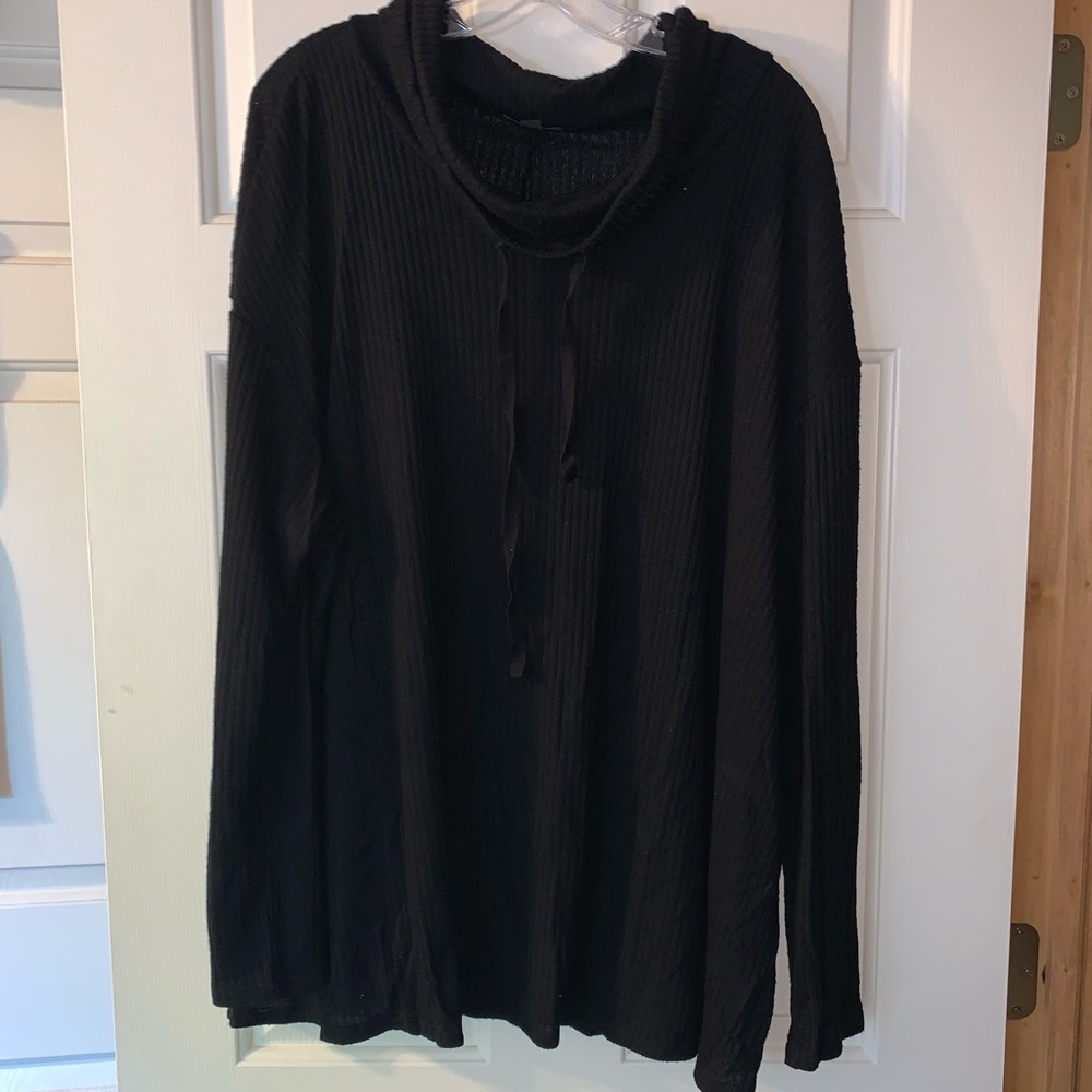 Lane Bryant Black Cowl Neck Sweater